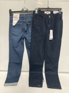 A QTY OF THE WHITE COMPANY CLOTHING TO INCLUDE 155 STRAIGHT LEG JEAN SIZE 4 COLOUR DARK INDIGO TOTAL RRP £180.00