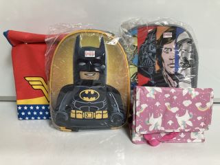 QTY OF CHILDREN'S LUNCH BOXES TO INCLUDE STARWARS AND BATMAN