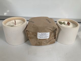 QTY OF WAVY SCENTED CANDLES