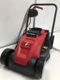 1 X SOVEREIGN 32CM 1200W ELECTRIC ROTARY LAWN MOWER