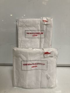 AN ASSORTMENT OF THE WHITE COMPANY ITEMS TO INCLUDE TODDLER QUILTED COTTON PILLOW PROTECTOR 12 X 18 IN TOTAL RRP £200