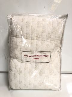 "THE WHITE COMPANY" PROVENCE QUILT WHITE/NATURAL DOUBLE DUVET 215 x 250CM - TOTAL RRP £210