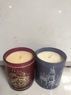 A BOX OF ASSORTED TOILETRIES TO INCLUDE "SARA MILLER LONDON" BATH SALTS & "HOGWARTS" SCENTED CANDLE