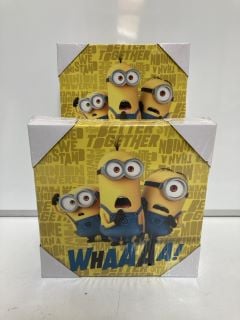 4 X 3 "MINIONS MOVIE" CANVAS PRINTS