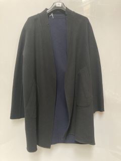 1 X THE WHITE COMPANY DOUBLE FACE REVERSIBLE COAT SIZE 16 NAVY/BLACK TOTAL RRP £329