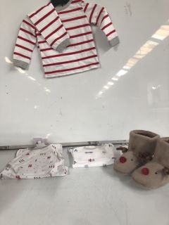 A QTY OF THE LITTLE WHITE COMPANY CLOTHING TO INCLUDE SPACEMAN TOP PACK OF 2 - TOTAL RRP £300