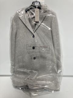 A QTY OF THE WHITE COMPANY CLOTHING TO INCLUDE ITALIAN WOOL RICH TWILL COAT SIZE 8 COLOUR CLOUD TOTAL RRP £279.00