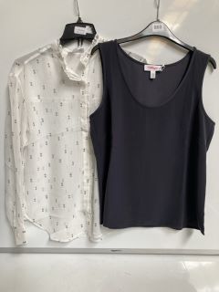 A QTY OF "THE WHITE COMPANY" TO INCLUDE VOYAGER SLEEVELESS TOP 12 SMOKE TOTAL RRP £277