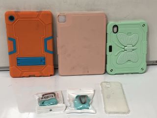 BOX OF ASSORTED TABLET CASES