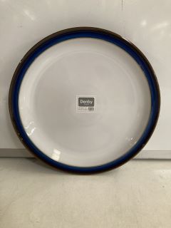 1 X DENBY IMPERIAL BLUE PLATES & BOWLS SET