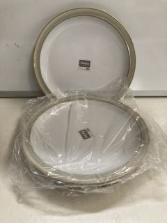 1 X DENBY LINEN PLATE & BOWL SET