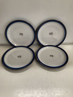 1 X DENBY IMPERIAL BLUE PLATE & BOWL SET