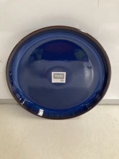 1 X DENBY IMPERIAL BLUE PLATE & BOWL SET