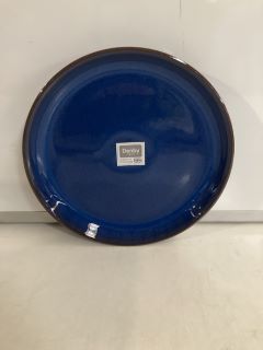 1 X DENBY IMPERIAL BLUE PLATE & BOWL SET