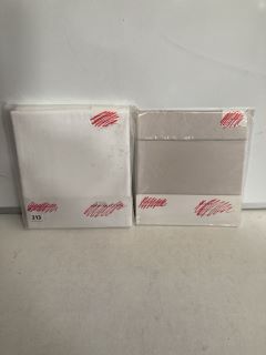 3 X THE WHITE GOODS ITEMS TO INCLUDE SAVOY FLAT SHEET SINGLE TOTAL RRP £225