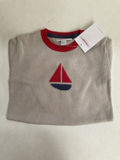 QTY OF ASSORTED THE LITTLE WHITE COMPANY ITEMS TO INCLUDE SAILBOAT JUMPER PEBBLE 6-9MTHS TOTAL RRP £133