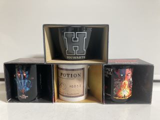 BOX OF ASSORTED GOODS TO INCLUDE HARRY POTTER HOGWARTS MUG, STRANGER THINGS EVERYDAY MUG