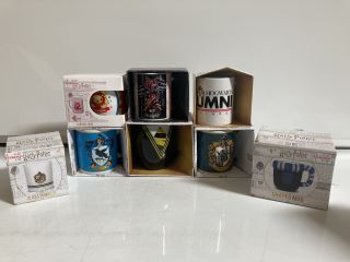 BOX OF ASSORTED GOODS TO INCLUDE HARRY POTTER STACKABLE MUGS