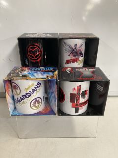 BOX OF ASSORTED GOODS TO INCLUDE GUARDIANS OF THE GALAXY MUG, ANT-MAN MUG