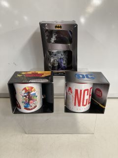 BOX OF ASSORTED GOODS TO INCLUDE BATMAN MUG