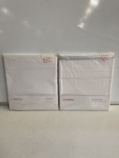 QTY OF ASSORTED THE WHITE COMPANY BEDDING ITEMS TO INCLUDE CAMBORNE FLAT SHEET EMPEROR SIZE IN WHITE TOTAL RRP £270