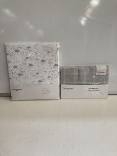 QTY OF ASSORTED THE WHITE COMPANY BEDDING ITEMS TO INCLUDE SKY AT NIGHT SET SINGLE SIZE IN WHITE/BLUE TOTAL RRP £115