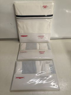 QTY OF ASSORTED THE WHITE COMPANY ITEMS TO INCLUDE CAVENDISH QUEEN FLAT SHEET 100X112 INCH TOTAL RRP £150