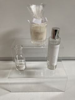 QTY OF THE WHITE COMPANY ITEMS TO INCLUDE FIRESIDE SCENTED CANDLE - TOTAL RRP £108