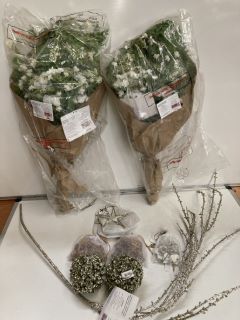 QTY OF THE WHITE COMPANY ITEMS TO INCLUDE WHITE HAND TIE FAUX FLOWER BOUQUET - TOTAL RRP £204