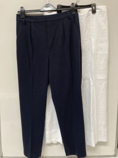 QTY OF THE WHITE COMPANY ITEMS TO INCLUDE WIDE LEG CROPPED LINEN TROUSER WHITE SIZE 14 TOTAL RRP £217