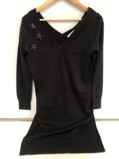 QTY OF THE WHITE COMPANY ITEMS TO INCLUDE ORGANIC COTTON WOOL EMBELLISHED KNIT DRESS BLACK SIZE 8 TOTAL RRP £265