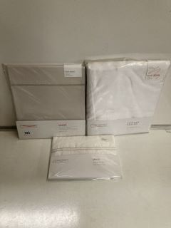 QTY OF THE WHITE COMPANY ITEMS TO INCLUDE FLAT SHEET SINGLE SAVOY TOTAL RRP £184