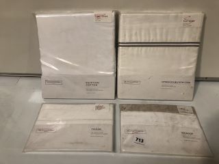 QTY OF THE WHITE COMPANY ITEMS TO INCLUDE FLAT SHEET SINGLE SAVOY TOTAL RRP £184