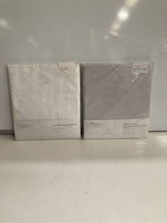 QTY OF THE WHITE COMPANY ITEMS TO INCLUDE PEMBROKE DUVET SET GREY-WHITE FULL QUEEN TOTAL RRP £260