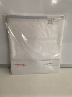 QTY OF THE WHITE COMPANY ITEMS TO INCLUDE SOMERTON FLAT SHEET DOUBLE WHITE TOTAL RRP £180