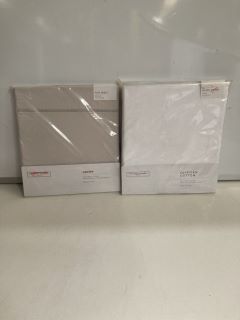 QTY OF THE WHITE COMPANY ITEMS TO INCLUDE EGYPTIAN COTTON DUVET SET WHITE TWIN TOTAL RRP £180