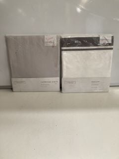 QTY OF THE WHITE COMPANY ITEMS TO INCLUDE CAMBRIDGE STRIPE DUVET COVER SILVER SINGLE TOTAL RRP £270