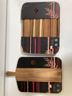 QTY OF ASSORTED ITEMS TO INCLUDE TYPHOON END GRAIN CHOPPING BOARD