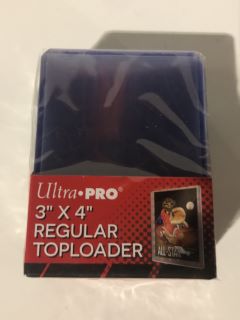 QTY OF ASSORTED ITEMS TO INCLUDE ULTRA PRO 3" X 4" REGULAR TOPLOADER CARD PROTECTORS