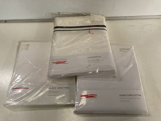 QTY OF ASSORTED THE WHITE COMPANY ITEMS TO INCLUDE CAVENDISH KING FLAT SHEET TOTAL RRP £210