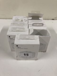 9 X APPLE USB-C 20W POWER ADAPTORS