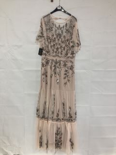 PHASE EIGHT HILARY MAXI MAUVE DRESS - SIZE: 14 - RRP.£329