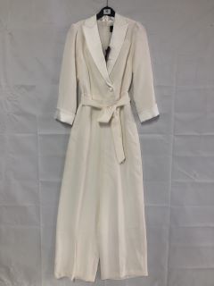 PHASE EIGHT KYLIE TUX WHITE JUMPSUIT - SIZE: 10 - RRP.£199