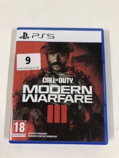 PLAYSTATION 5 CALL OF DUTY MODERN WARFARE III CONSOLE GAME (18+ ID REQUIRED)