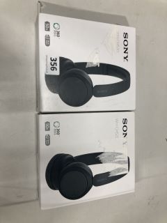 2 X SONY WH-CH520 WIRELESS HEADPHONES MODEL NO: YY2958