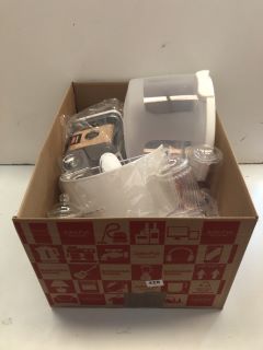 BOX OF KITCHEN ITEMS INC OXO GOOD GRIPS POP CONTAINERS