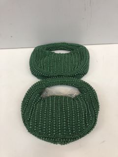 2 X GREEN WOMEN'S BAGS