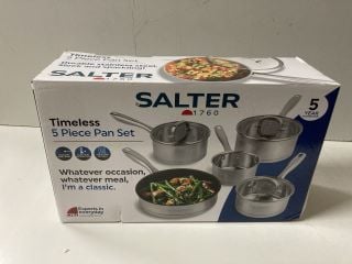 SALTER TIMELESS 5 PIECE PAN SET