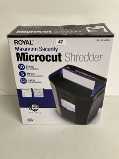 ROYAL MAXIMUM SECURITY MICROCUT SHREDDER