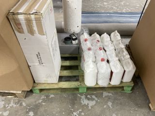 PALLET OF ASSORTED ITEMS INC HIGH STRENGTH BRICK ACID (COLLECTION ONLY)